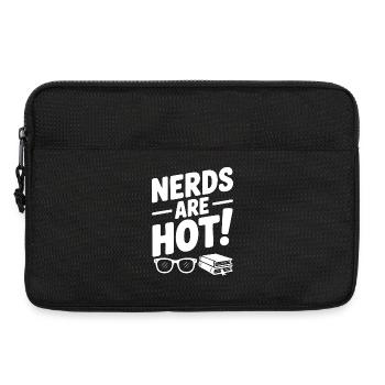 Nerds sind heiß! - Laptoptasche 13" - Schwarz - Vorne