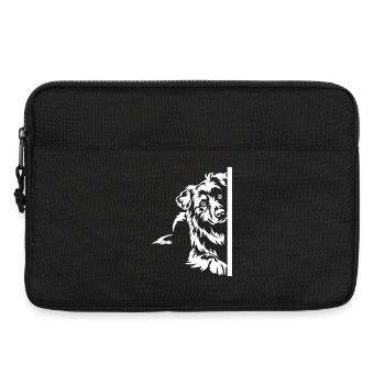 Australian Shepherd "Black Edition" - Laptop bag 13" - black - Front