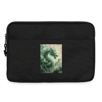 Le Souverain d'Orient : Le Dragon Azur (Qinglong) - Sacoche pour ordinateur portable 13 pouces - noir - Devant