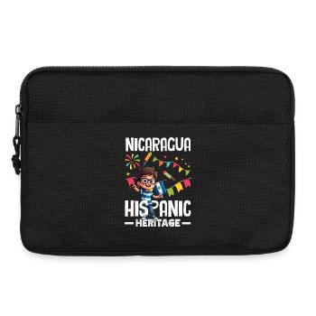 Nicaragua Flag Pride & Home - Laptop bag 13" - black - Front