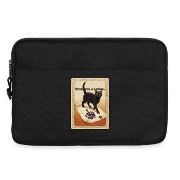 Ich habe dir einen Brief geschrieben, Katze - Laptoptasche 13" - Schwarz - Vorne