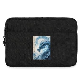 Der Meister der Flut: Blauer Drache – Wirbelwind - Laptoptasche 13" - Schwarz - Vorne