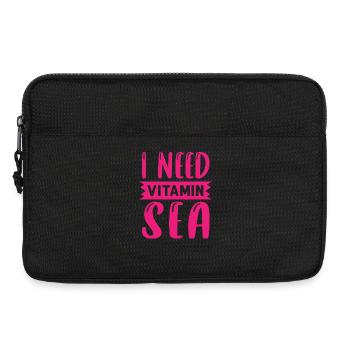 I need a lot Vitamin Sea - Laptoptasche 13" - Schwarz - Vorne