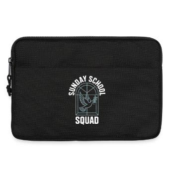 Sonntagsschul-Kaderemblem - Laptoptasche 13" - Schwarz - Vorne