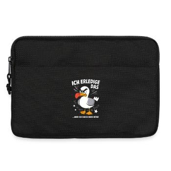Möwe Seevogel Nen scheiss muss ich - Laptoptasche 13" - Schwarz - Vorne