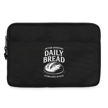 Daily Bread Sourdough Faith Logo - Laptoptasche 13" - Schwarz - Vorne