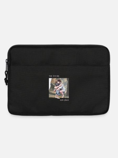 Du bist mein sicherer Ort, Umarmung. - Laptoptasche 13" - Schwarz