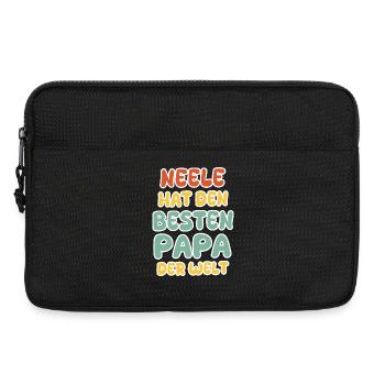NEELE HAT DEN BESTEN PAPA DER WELT - Laptoptasche 13" - Schwarz - Vorne