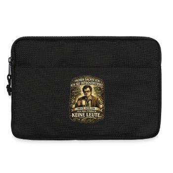Früher dachte ich, ich sei introvertiert – Ich mag - Laptoptasche 13" - Schwarz - Vorne