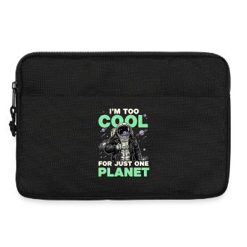 Je suis trop cool pour une seule planète - Sacoche pour ordinateur portable 13 pouces - noir - Devant