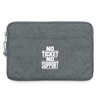 No Ticket No Support Computer Scientist IT Administrator - Laptop bag 13" - heather grey - Front