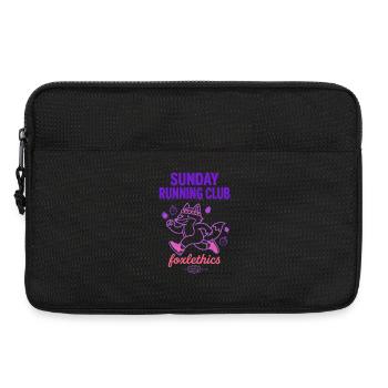 Sunday Running Club Fuchs - Laptoptasche 13" - Schwarz - Vorne