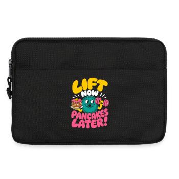 Soulève maintenant des pancakes Plus tard Humour fitness - Sacoche pour ordinateur portable 13 pouces - noir - Devant