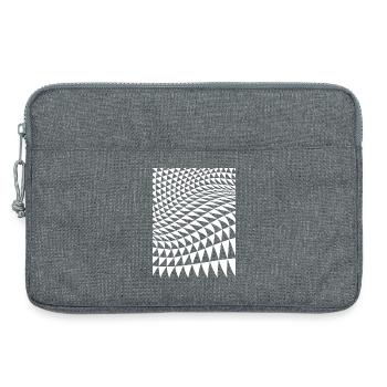 Optical Triangle Warp - Laptop bag 13" - heather grey - Front