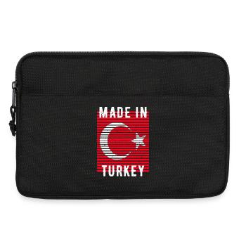 Made In Turkey Türkei Heimatland - Laptoptasche 13" - Schwarz - Vorne