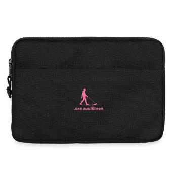 Exe Ausführen pink - Laptoptasche 13" - Schwarz - Vorne