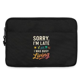 Too late: Life in the rhythm Summer Sun Holidays - Laptop bag 13" - black - Front