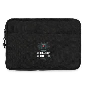 No Backup No Mercy - Kein Backup Kein Mitleid - Laptoptasche 13" - Schwarz - Vorne
