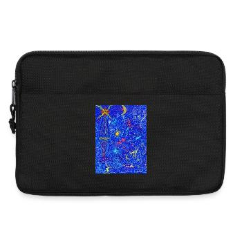 Blue space - Laptop bag 13" - black - Front