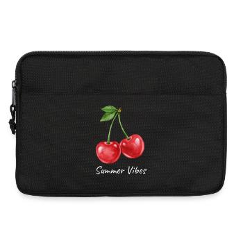 Cherries Summer Vibes Design - Sacoche pour ordinateur portable 13 pouces - noir - Devant