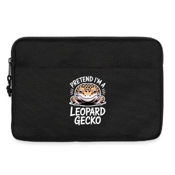 Paroles du gecko léopard Drôle de cadeau drôle de gecko léopard - Sacoche pour ordinateur portable 13 pouces - noir - Devant