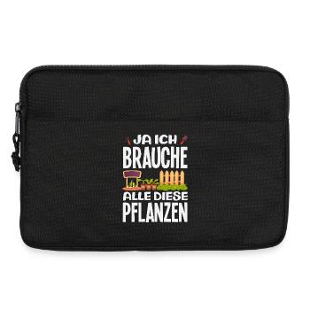 Brauche Alle Diese Pflanzen - Laptoptasche 13" - Schwarz - Vorne