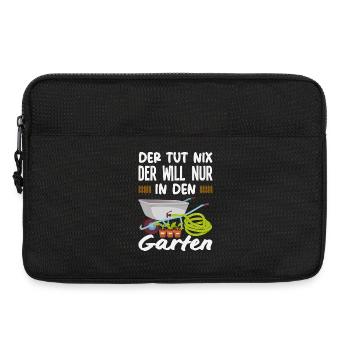 Will Nur In Den Garten - Laptoptasche 13" - Schwarz - Vorne