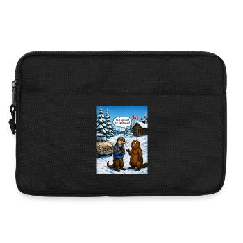 Otta, wa? – Lustiges Ottawa Otter Wortspiel - Laptoptasche 13" - Schwarz - Vorne