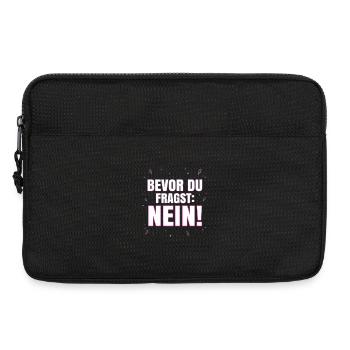 Bevor du fragst Nein - Lustiger Spruch Witziges - Laptoptasche 13" - Schwarz - Vorne