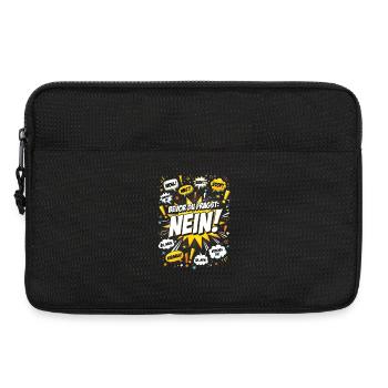 Bevor Du fragst Nein Humor Nope No - Laptoptasche 13" - Schwarz - Vorne