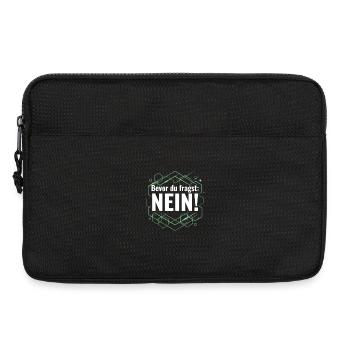 Bevor du fragst Nein lustig witzig - Laptoptasche 13" - Schwarz - Vorne
