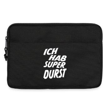 J’ai super soif de party Dit Shirt - Blanc - Sacoche pour ordinateur portable 13 pouces - noir - Devant