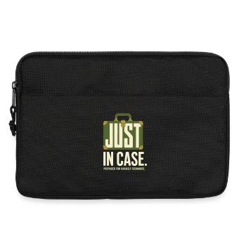 Just in Case – Humor for Travelers - Laptop bag 13" - black - Front
