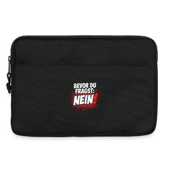 Bevor du fragst Nein sarkastisches Statement - Laptoptasche 13" - Schwarz - Vorne