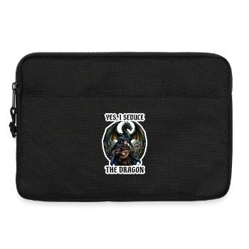 Yes I Seduce The Dragon Bard RPG Art - Laptop bag 13" - black - Front