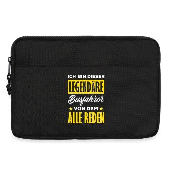 Legendärer Busfahrer Alle Reden - Laptoptasche 13" - Schwarz - Vorne