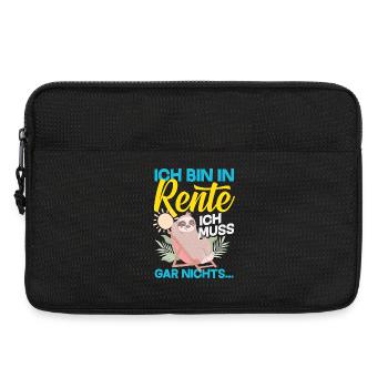 In Rente Gar Nichts Faultier - Laptoptasche 13" - Schwarz - Vorne