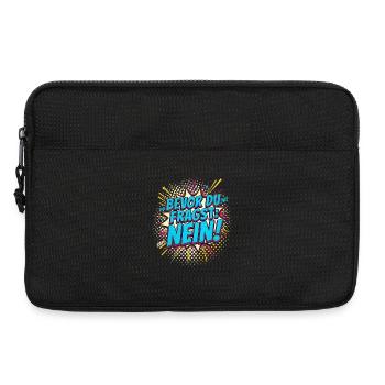 BEVOR DU FRAGST NEIN Morgenmuffel Spruch - Laptoptasche 13" - Schwarz - Vorne