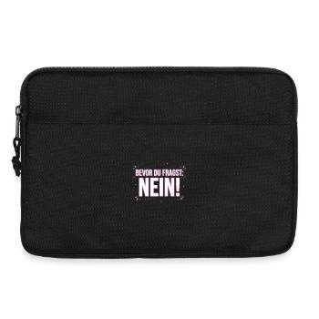 Bevor du fragst Nö! - Laptoptasche 13" - Schwarz - Vorne