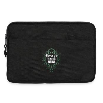 Bevor du fragst Nö! Büro Sprüche frech - Laptoptasche 13" - Schwarz - Vorne