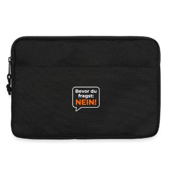 bevor du fragst nein statement Sprüche - Laptoptasche 13" - Schwarz - Vorne