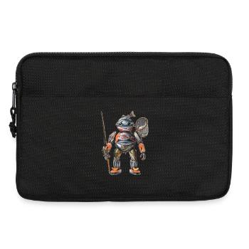 Fishbuilt Mechanobot - Laptop bag 13" - black - Front
