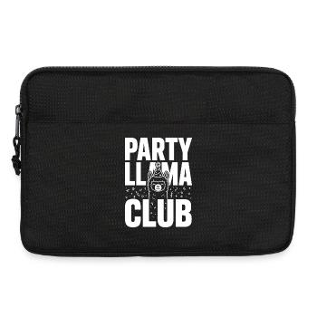 Party Llama Club – Ambiance festive - Sacoche pour ordinateur portable 13 pouces - noir - Devant