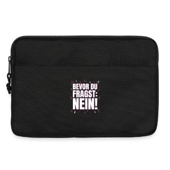 Bevor du fragst Nein - Laptoptasche 13" - Schwarz - Vorne