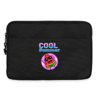 Cool Summer Watermelon – Cute Kawaii Summer Vibes - Laptop bag 13" - black - Front