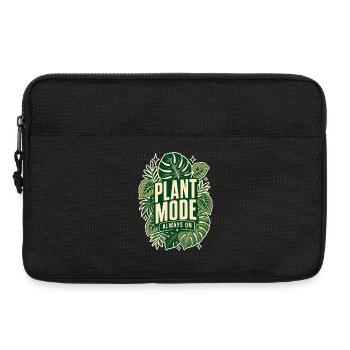 Plant Mode Always On – Monstera Design - Laptoptasche 13" - Schwarz - Vorne