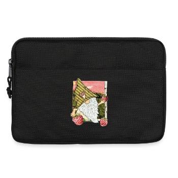 Garden gnome with raspberries - Laptop bag 13" - black - Front