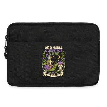 Edler Ritter auf der Suche nach Schlaf - Laptoptasche 13" - Schwarz - Vorne