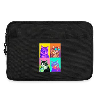 Chats Chat Américain à queue courte - Sacoche pour ordinateur portable 13 pouces - noir - Devant