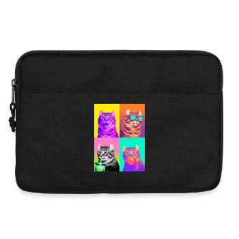 Chats American Curl Cat - Sacoche pour ordinateur portable 13 pouces - noir - Devant
